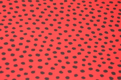 Jersey GOTS Dots Punkte dunkelrot